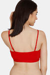 Rosaline Girls Single Layered Non Wired Full Coverage Beginner Bra - Barbados Cherry — thumbnail 2